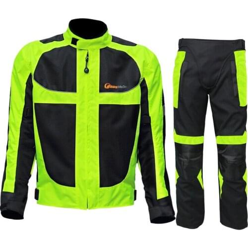 Four Seasons Riding Tribe Moto Pants Moto Protective Motorcycle Breathable Mesh Mens Reflective Racing Pants