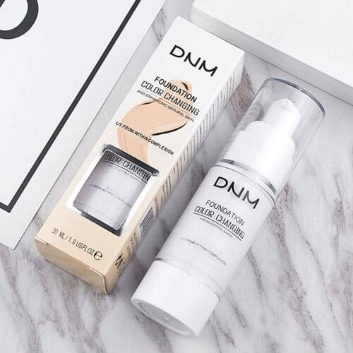 1pc Portable Temperature Change Liquid Foundation Natural White 30ml Color Liquid Foundation Ivory Concealer Brightening Y4V2
