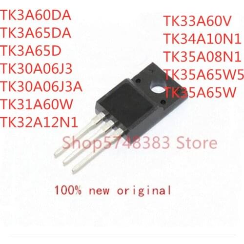 10PCS TK3A60DA TK3A65DA TK3A65D TK30A06J3 TK30A06J3A TK31A60W TK32A12N1 TK33A60V TK34A10N1 TK35A08N1 TK35A65W5 TK35A65W TO-220F