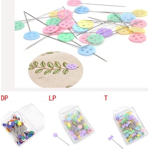 100 Pcs/Pack Bow Tie Button patchwork pins flower pin sewing pin Plum Shape Sewing accessories