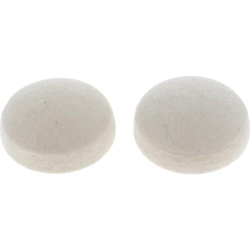 2 Pack Wool Felt Drum Round Dampening Pads Jazz Drum Beater Head Parts Kit