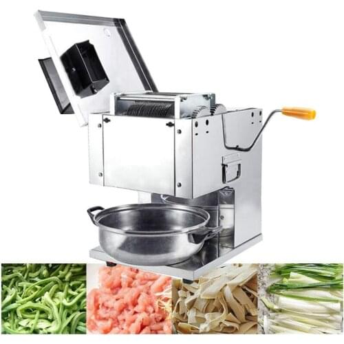 220V 110V Commercial Meat Cutter Machine Stainless Steel Meat Slicing Machine Meat Shredded Diced Machine 2 - 20mm Thickness