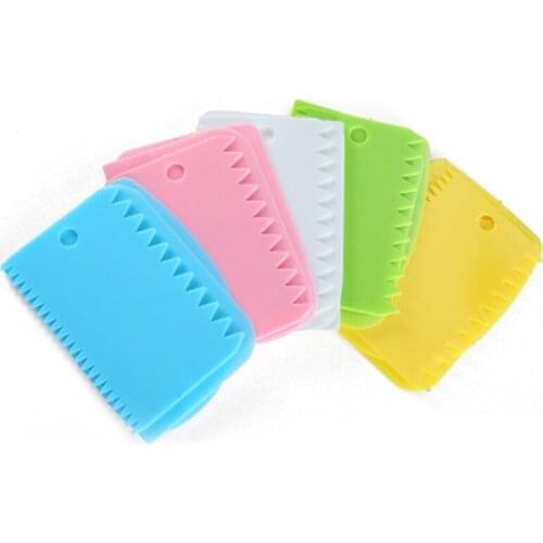 3pcs Happy Birthday Party Cake Scraper Spatula scraper Cutter Flour Pastry Scraper Cake Blade Baking Decoration Tools