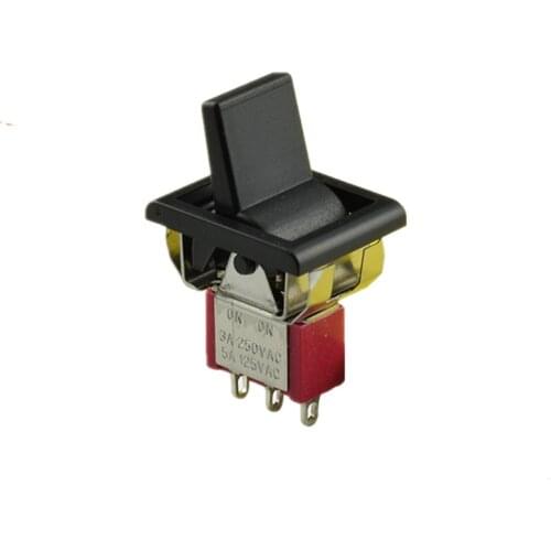 5Pcs SH R8015-P14 3Pin ON-ON Maintained 2 Position Mini Paddle Toggle Switch 5A/125VAC