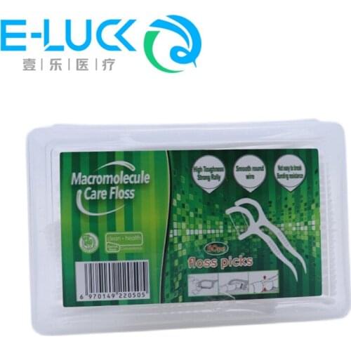 50 PCS Floss Toothpicks Flosser Stick Tooth Cleaning Interdental Brush White TeethStick Dental Oral Hygiene