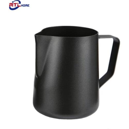 Stainless Steel Frothing Coffee Cup Pitcher Pull Flower Espresso Cappuccino Jug Milk Pot Frother Latte Art maker