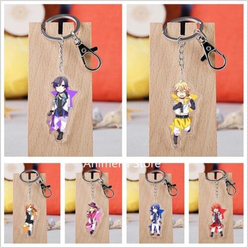 20 pcs/lot Uta no Prince-sama Maji Love 2000% Acrylic Keychain Toy Figure Bag Pendant Key Ring Gifts