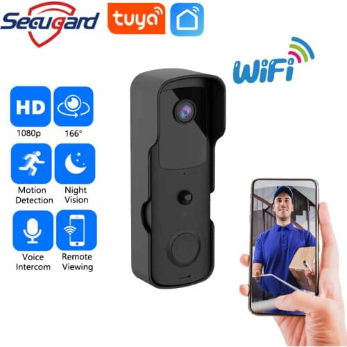 WiFi 1080P HD Video Doorbell Outdoor Waterproof Camera Door Bell Video intercom APP Remote Monitoring IR Motion Detection Alarm