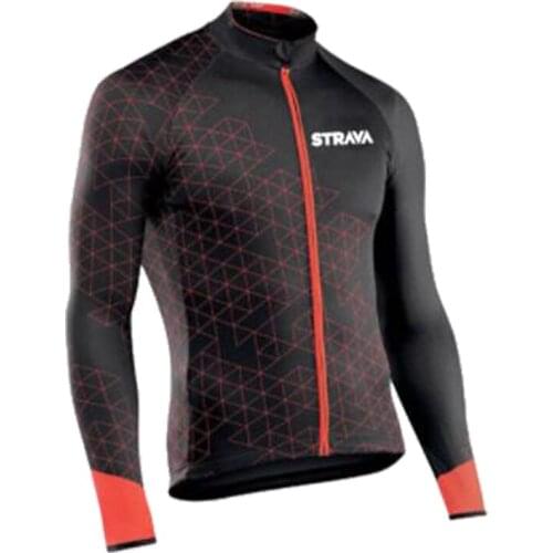STRAVA Summer Cycling Jerseys 2021 Racing Bike Jersey Long Sleeve Cycling Shirts MTB Pro Autumn Bicycle Long Sportswear for Men