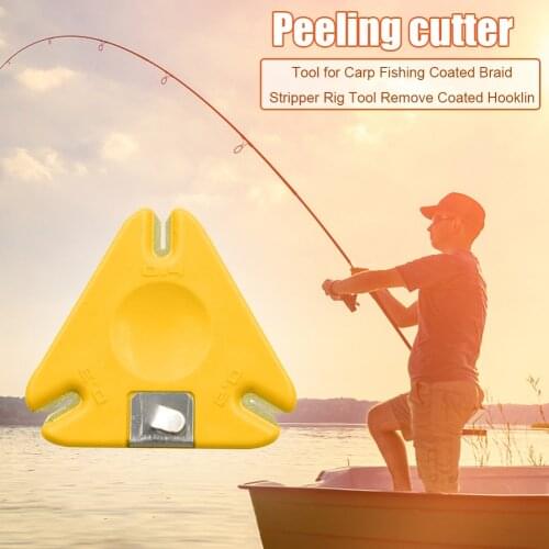 1 Pc Tool for Carp Fishing Coated Braid Stripper Rig Tool Remove Coated Hooklink Line Cutter Feeder Fishing Tackle Accessories