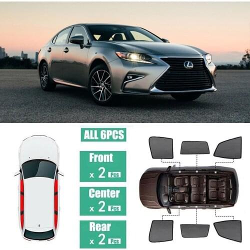 Side Windows Magnetic Sun Shade UV Protection Ray Blocking Mesh Visor Fit For Lexus ES350H ES300H 2013-2018