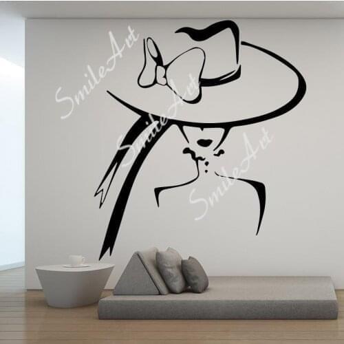 Cartoon Beauty Salon Wall Sticker Pvc Wall Art Stickers Modern Wallsticker For Kids Rooms Decoration Background Wall Art Decal