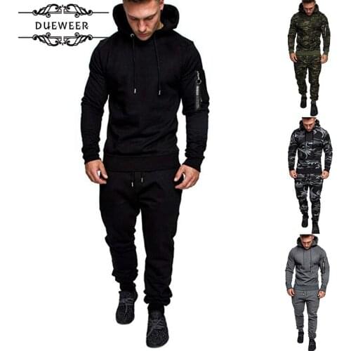 Mens Sweatshirts Hoodies Tracksuits Sets Camouflage Man Overseized Hoodie Sweatshirt Sportswear Winter 2020