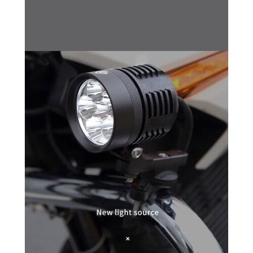 Motorcycles Set 2x LED Auxiliary Fog Light Assembly Driving Passing Lamp For BMW Suzuki Honda Yamaha Auxiliary Fog Lights