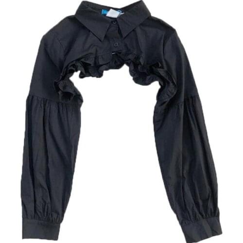 Fake Collar Ruffles Classic Women Cotton Lace Diamond Europe United States Retro Flower Diamond Collar Artificial Top Shirt Lady