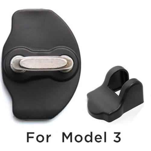 Car ABS sticker for Tesla model 3 car door Lock Holder Cover Gap Limit stopper Buckle base cover protection rustproof stickers