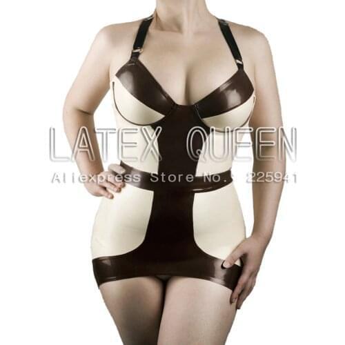 Skintight latex dress