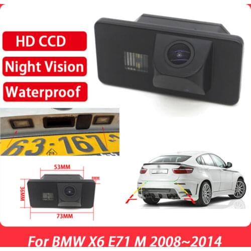 Car Reverse Parking Camera For BMW X6 E71 M 2008 2009 2010 2011 2012 2013 2014 CCD Full HD Night Vision Rear View Camera