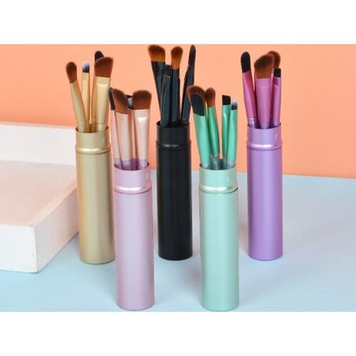 Portable Makeup beginner Lady Cosmetics Beauty Brush Makeup Brush Face Blending Cream Loose Powder lip Eye shadow up Brush