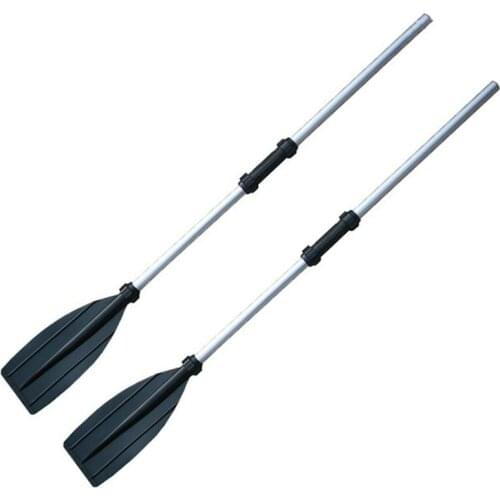 2 Pcs Detachable Assemble Strengthened Aluminium Boat Oars Paddle Long Oar PVC Inflatable Boat Fishing Kayak Canoe Paddle Pad