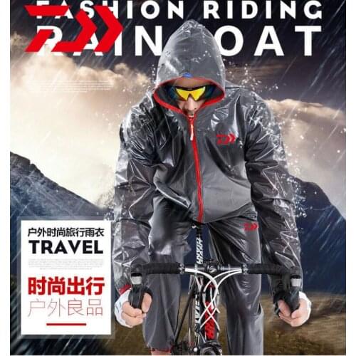 Daiwa Outdoor Fishing Clothing Summer Waterproof Suit for Fishing Clothes Men Sun Protection Raincoat Rain Pants Fishing Jacket