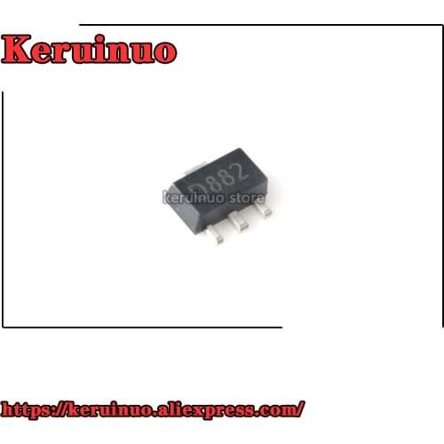 20PCS/LOT 2SD882 D882 SMD Transistor 2A high current transistor SOT89