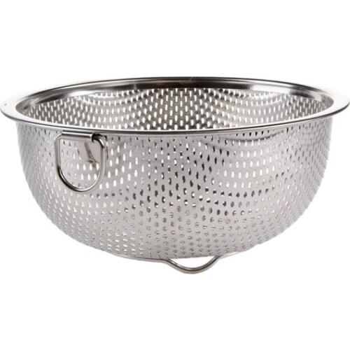 New Stainless Steel Kitchen Hole Dense Mesh Sifter Colander Strainer Sieve Baskets