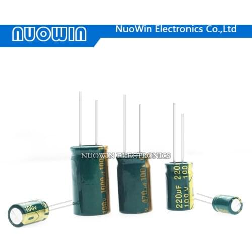 6.3V 10V 16V 25V 35V 50V 100V 400V 20% High Frequency Capacitor 47UF 100UF 220UF 330UF 470UF 680UF 1000UF 1500UF 2200UF 3300UF