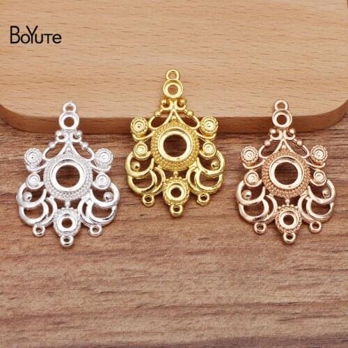 BoYuTe (50 Pieces/Lot) 27*40MM Metal Alloy Pendant Materials DIY Handmade Jewelry Findings Components