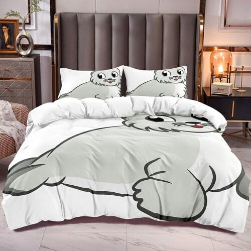 Kids Duvet Cover with Cute Seal Print White Microfiber Soft Comforter Cover Sets Zipper Closure Marine Animal