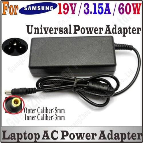 DHL Ship, 19V 3.15A 5.5*3.0mm AC Power Adapter Charger For Laptop samsung ADP-60ZH A BA44-00243A AD-6019 AP04214-UV HighQuality