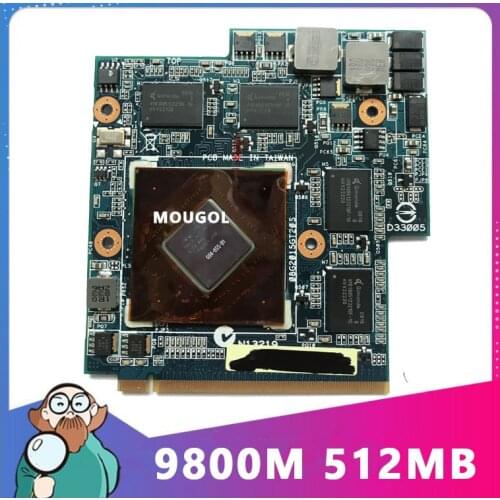 9800M 9800MGS G94-655-B1 Vga Graphic Video Card For Asus G50V G50VT laptop test 100