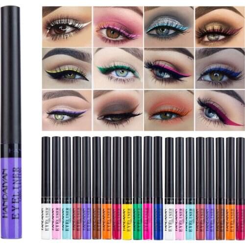 HANDAIYAN 12 ColorLiquid Eyeliner Matte Tint Long Lasting Waterproof Makeup Easy To Wear Eye Liner Cosmetics Pen