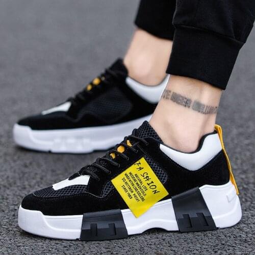 Spring Student Mens Shoes Breathable Mesh Men Casual Shoes Fashion Heighten Sneakers Men Soft masculino zapatillas hombre
