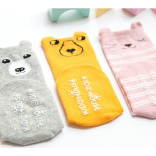 Cute Cartoon Bear Children Stockings Spring Winter Girls Pants Toddler Girls Pantyhose Warm Baby Tights Multi Colors