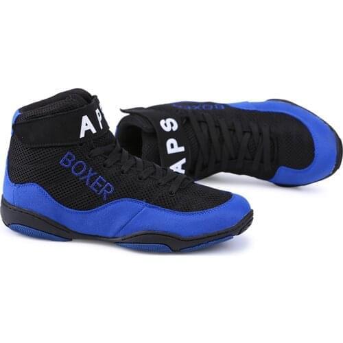 Men Boxing Wrestling Shoes Fighting Weightlift Shoes Male Breathable Tendon At The End Training Boxing Fighting Boots