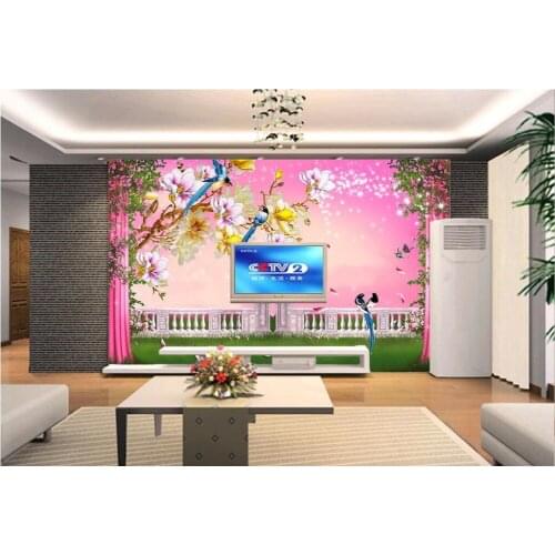 3d room wallpaper custom photo mural The dream pillar flower vine picture decor painting 3d wall mural wallpaper for walls 3 d