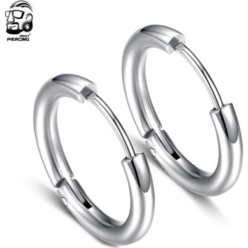 New Arrival Body Ring Fake Piercing Jewelry 3 Color Women Nostril Nose Hoop Stainless Steel Nose Rings clip on nose Body Jewelry