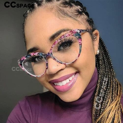 53146 Retro Acetate Optical Glasses Frames Floral Women Fashion Computer Eyeglasses