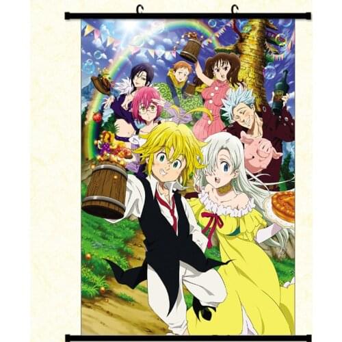 The Seven Deadly Sins Poster Wall Art Home Decor High Quality Tarpaulin Scroll Painting Modern Artwork Living Room Decoration