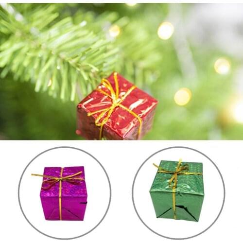 Simple Installation Lightweight Xmas Tree Ornaments Gift Box for Bedroom