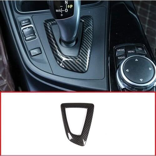 Car Gear Shift Frame Trim for -BMW 1 2 3 4 Series F20 F21 F22 F23 F30 F34 F35 F32 F33 F36 Carbon Fiber Style
