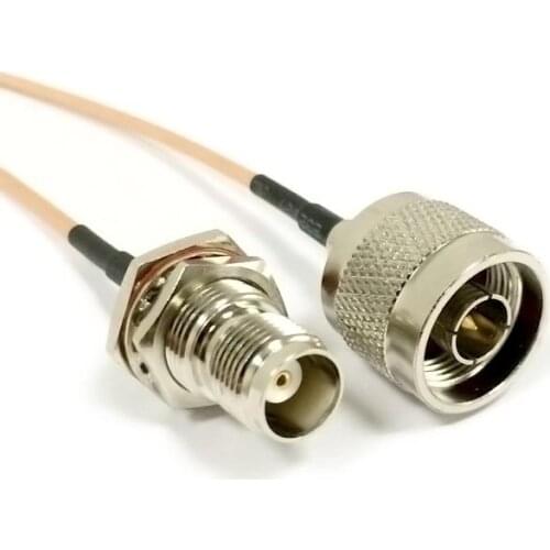 RF coaxial cable TNC female nut to N male plug connector jumper RG316 wholesale 15CM