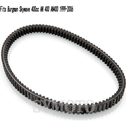 Motorcycle rubber clutch transmission driven belt gear pulley belt For Suzuki Burgman Skywave 400cc AN 400 AN400 1999-2006