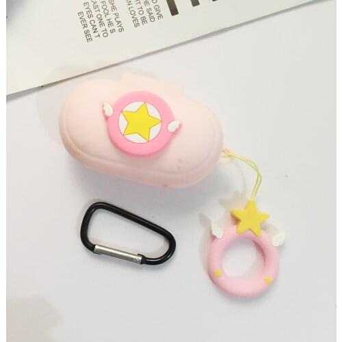 For Samsung Galaxy Buds + Case Cute Cartoon Galaxy Buds Plus Wireless Bluetooth Hearphone Protect Case Silicone Cover Buds