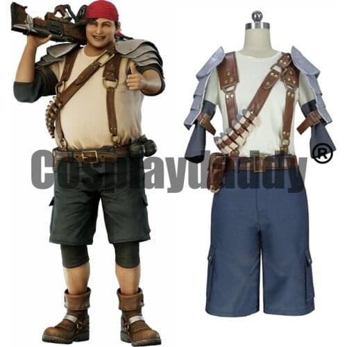 Final Fantasy VII FF7 Remake Midgar Avalanche Seventh Heaven Wedge Uniform Outfit Game Cosplay Costume S002