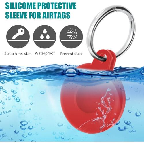 Keychain Luggage Protect waterproof Tracker High quality Anti-Lost Sleeve For Apple AirTag Case Liquid Silicone Cover Locator