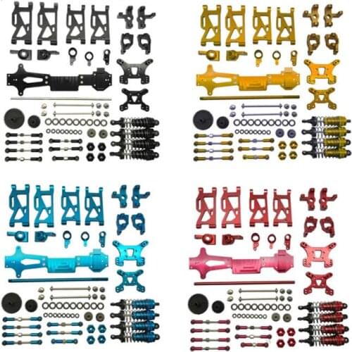 WLtoys 144001 RC car upgrade Metal Spare parts C block gear Pull rod swing arm Combiner Second floor Steering cup wheel seat etc