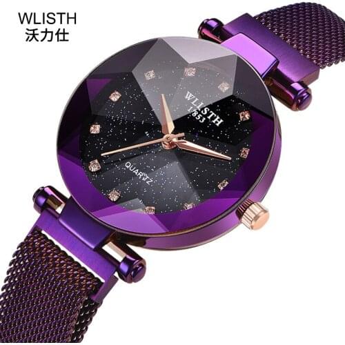 2019 Wlisth Top Brand Relogio Feminino Women Watch Fashion Trend Starry Lady Clock Waterproof Stuents Quartz Womens Wristwatch