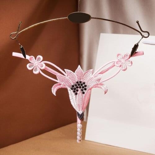 Womens Underwear Thong Sexy Panties Thong Lace Pants Ladies Briefs Underwear Lenceria Sensual Mujer G-strings Panties Pink Red